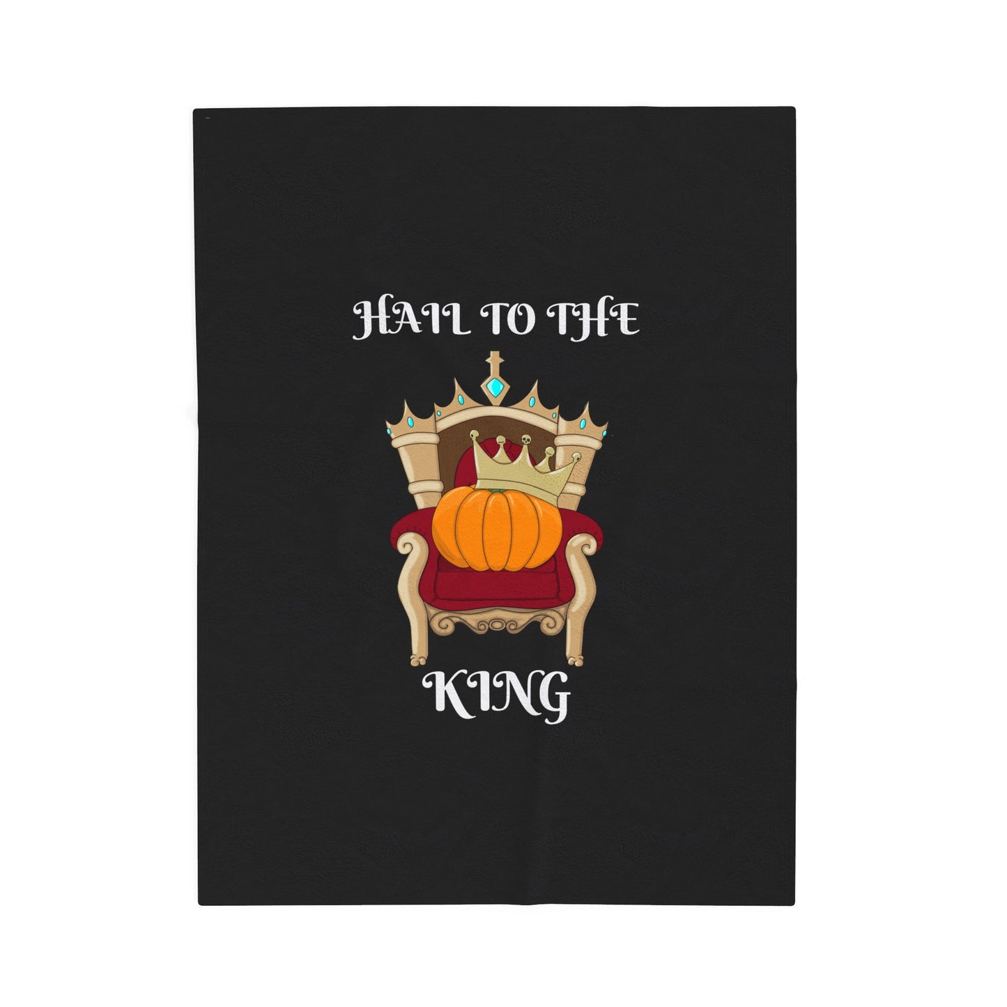 Pumpkin King Velveteen Plush Blanket