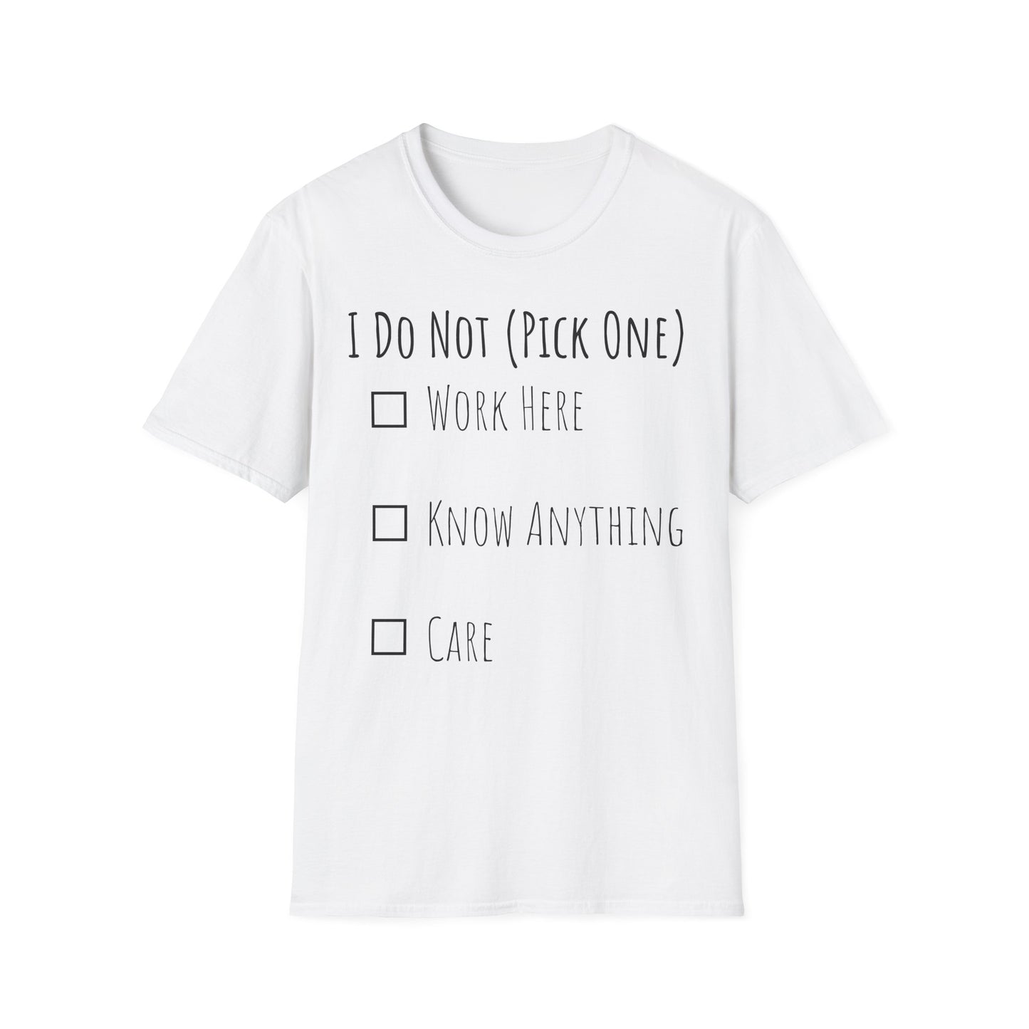Pick One Unisex Softstyle T-Shirt