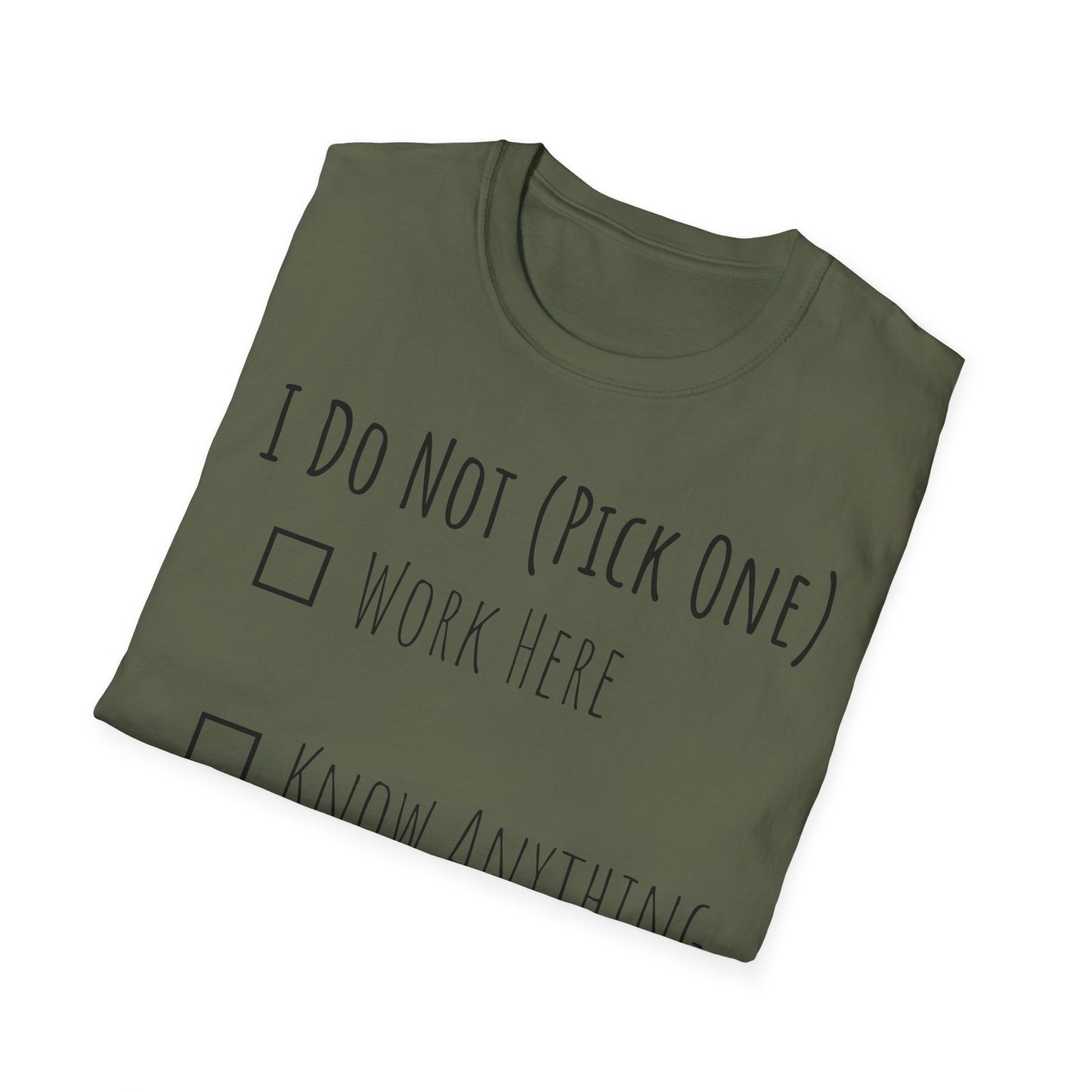 Pick One Unisex Softstyle T-Shirt