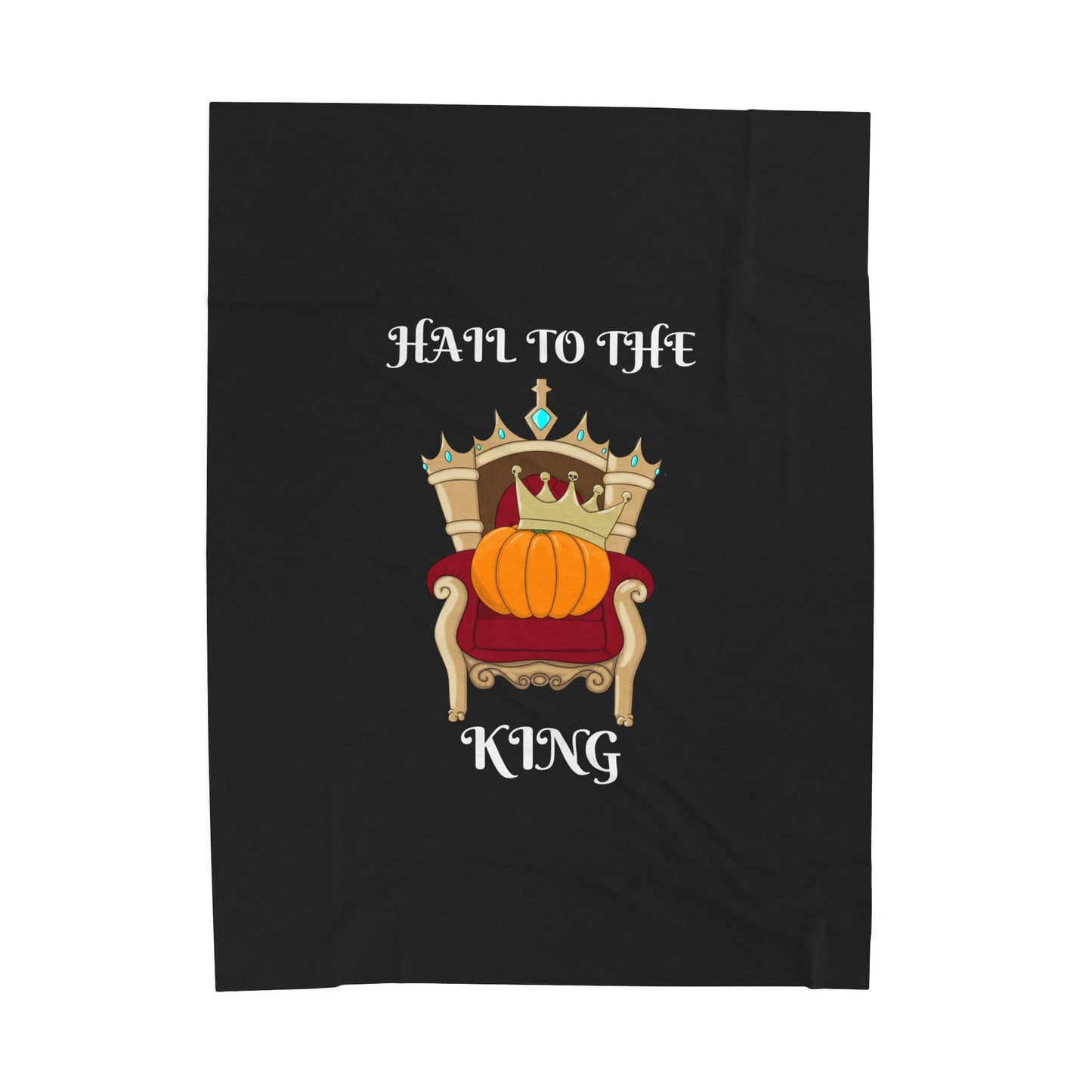 Pumpkin King Velveteen Plush Blanket