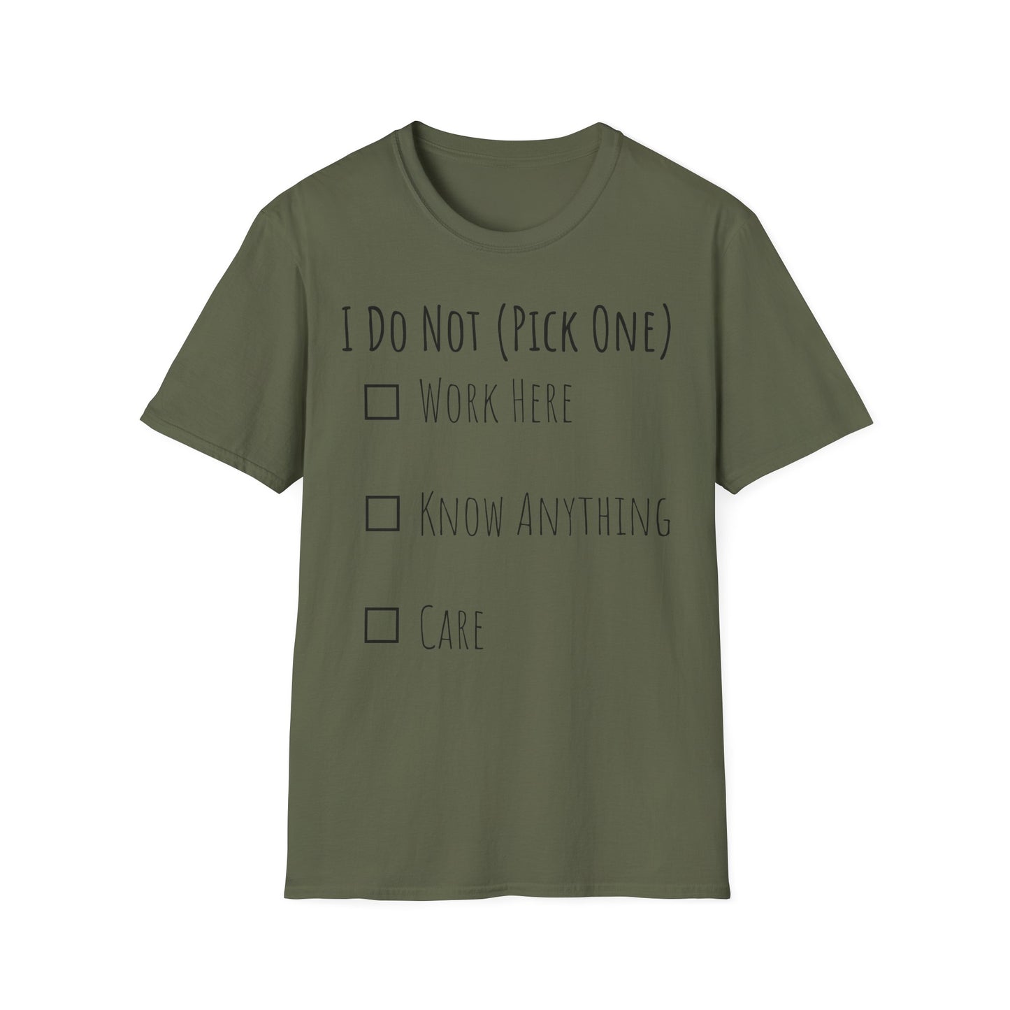 Pick One Unisex Softstyle T-Shirt