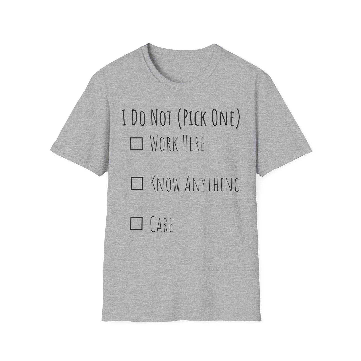 Pick One Unisex Softstyle T-Shirt