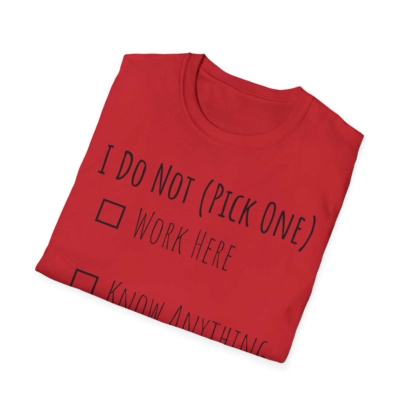Pick One Unisex Softstyle T-Shirt