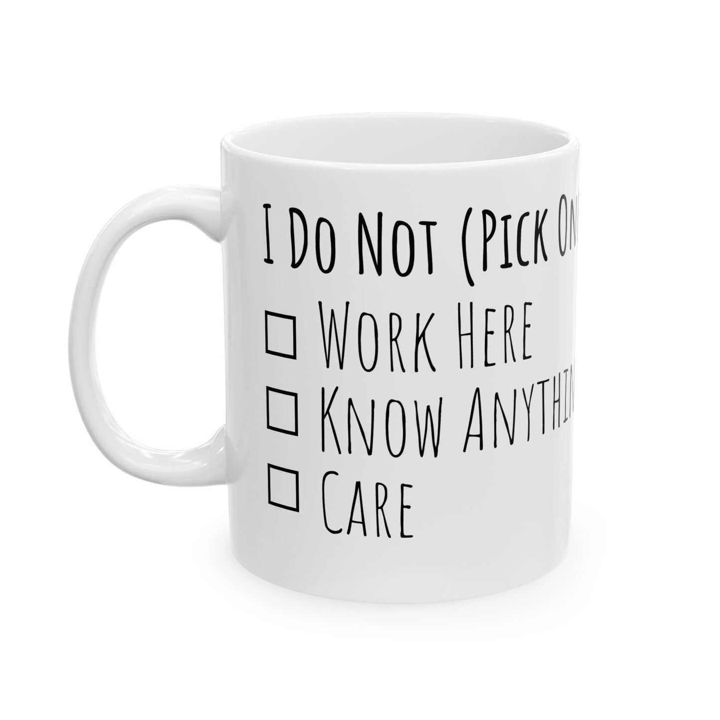 Pick One Ceramic Mug, (11oz, 15oz)