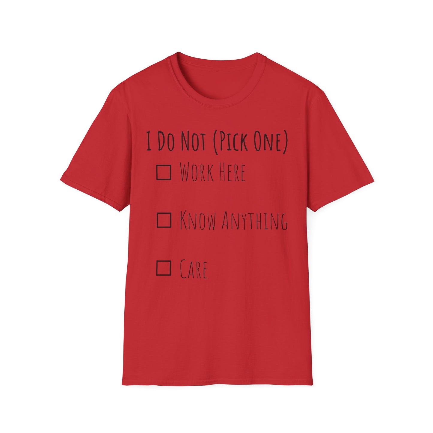 Pick One Unisex Softstyle T-Shirt