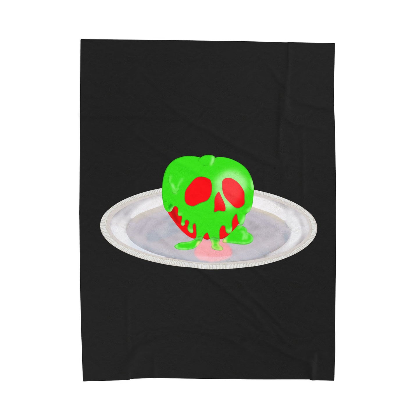Still Life w/Plate Velveteen Plush Blanket