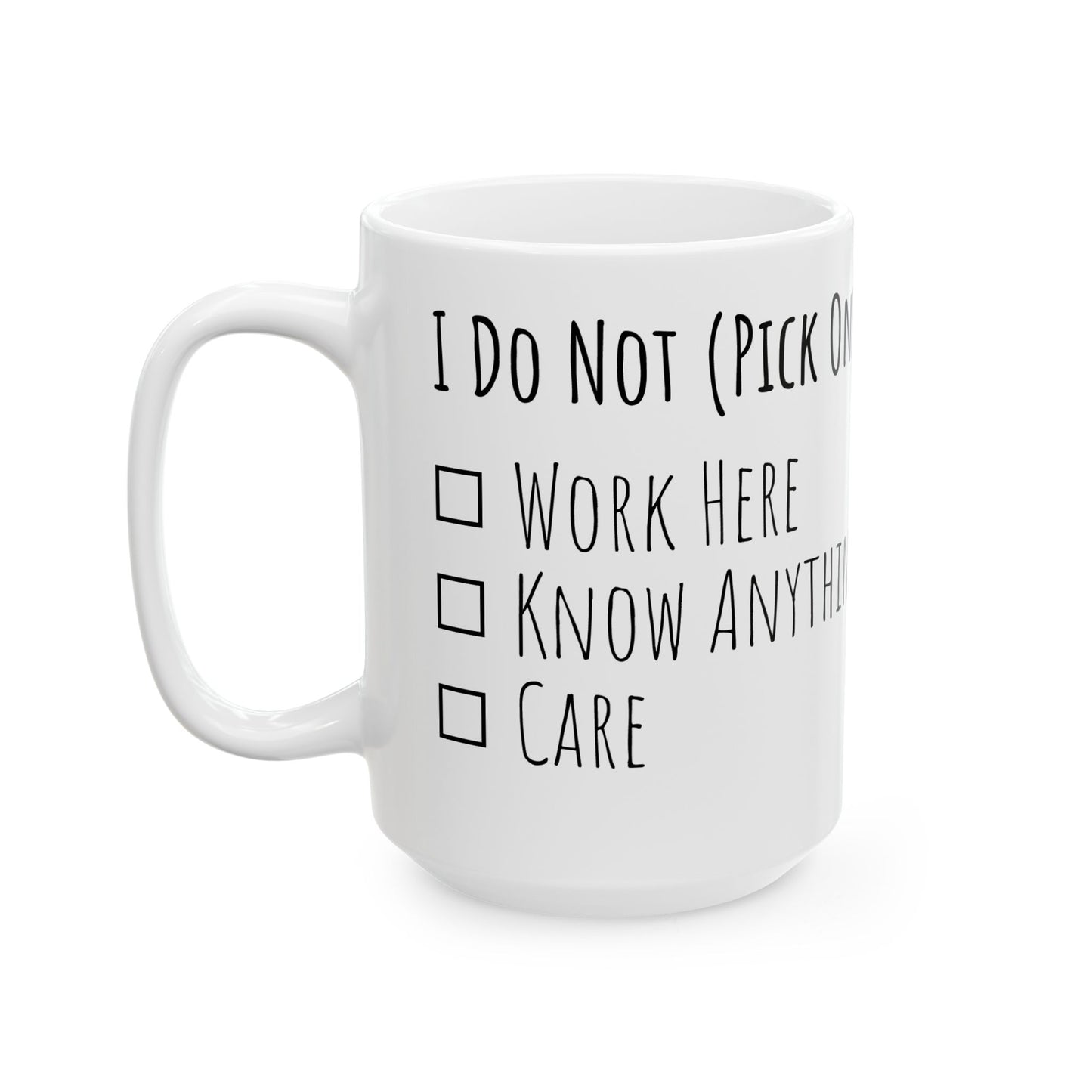 Pick One Ceramic Mug, (11oz, 15oz)