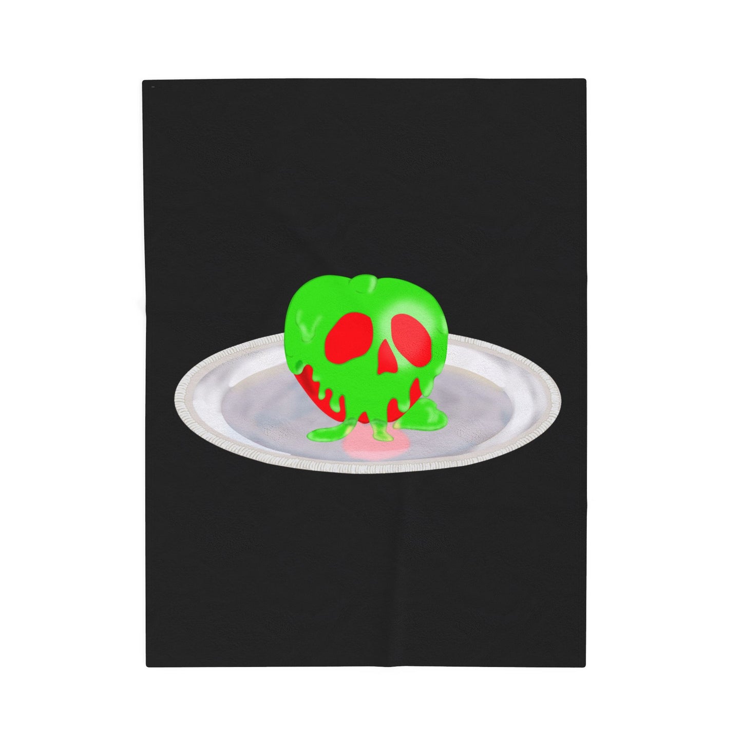 Still Life w/Plate Velveteen Plush Blanket