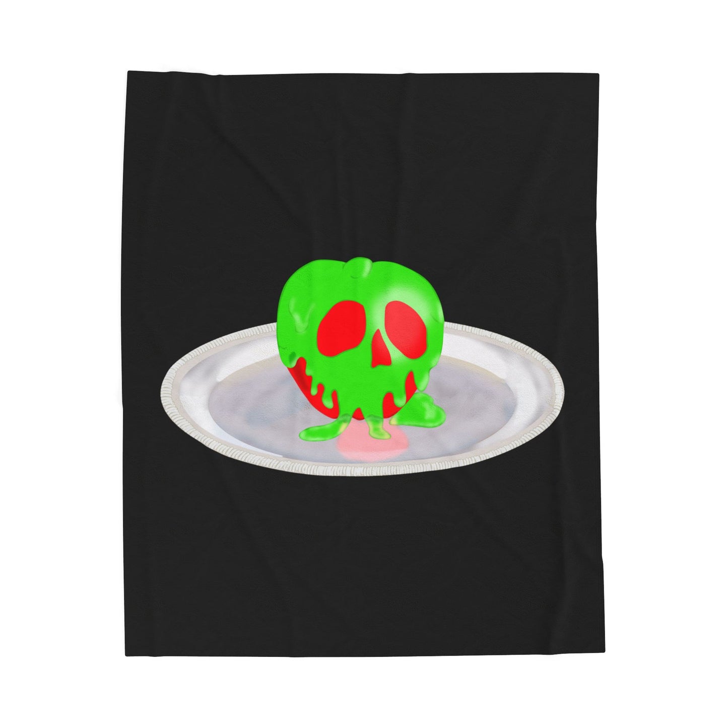 Still Life w/Plate Velveteen Plush Blanket